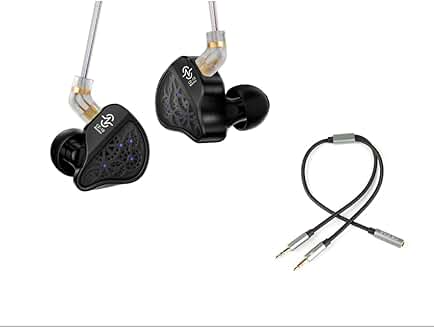 Headphone splitter for computer and ear monitor headphones