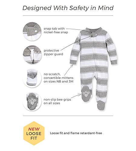 girls & Play,  One-piece Romper-jumpsuit Pj, Zip Front Footed Pajama and Toddler Sleepers, Rosy Spring, 0-3 Months US