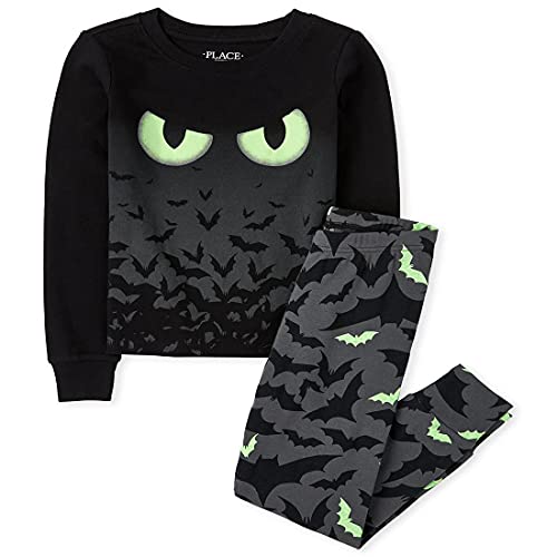 Baby and Toddler   2 Piece Snug Fit Cotton Pajamas, Glow Bats, 0-3 Months