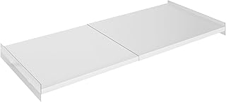 Adjustable tension shelf for closet and pantry storage