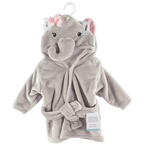Uni   Plush Animal Face Robe, Pretty Elephant, One Size, 0-9 Months