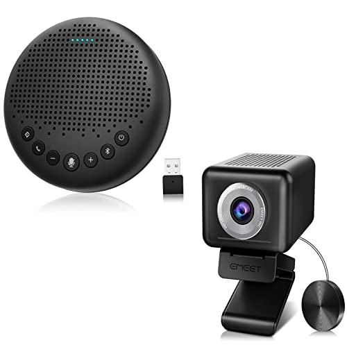 Bluetooth Speakerphone - Luna Conference Speaker & Streaming Webcam with Microphone and Speaker