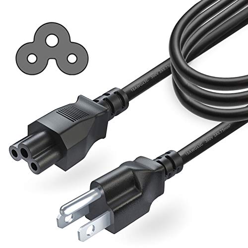 (5FT) Long 3 Prong TV Cord Compatible with LG LED LCD Smart 1080p HDTV 32LB5600 42LN5400 42LB5600 42LN5700 42LN5300 47LB5800 50LB5900 55LB5900 Heavy Duty AC Wall Plug Cable
