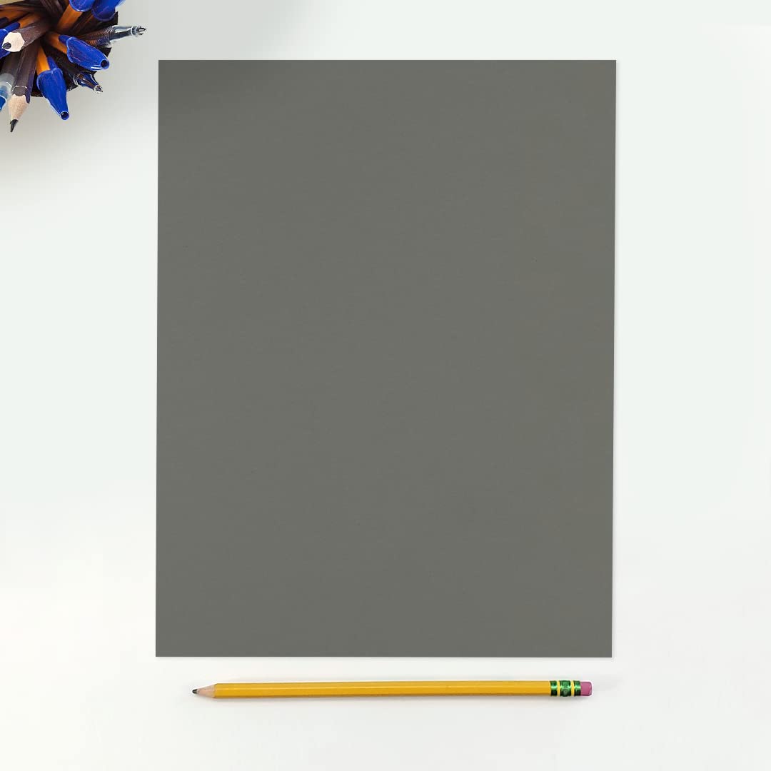 Smoke Gray Letter Size Paper, 80lb, 250 Sheets