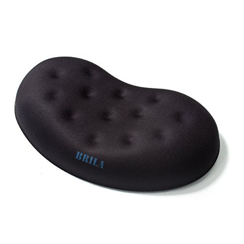 Black ergonomic memory foam mouse wrist rest support pad
