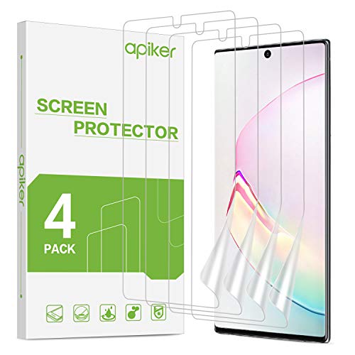 4 Pack Soft TPU Screen Protectors for Samsung Galaxy Note 10 Plus