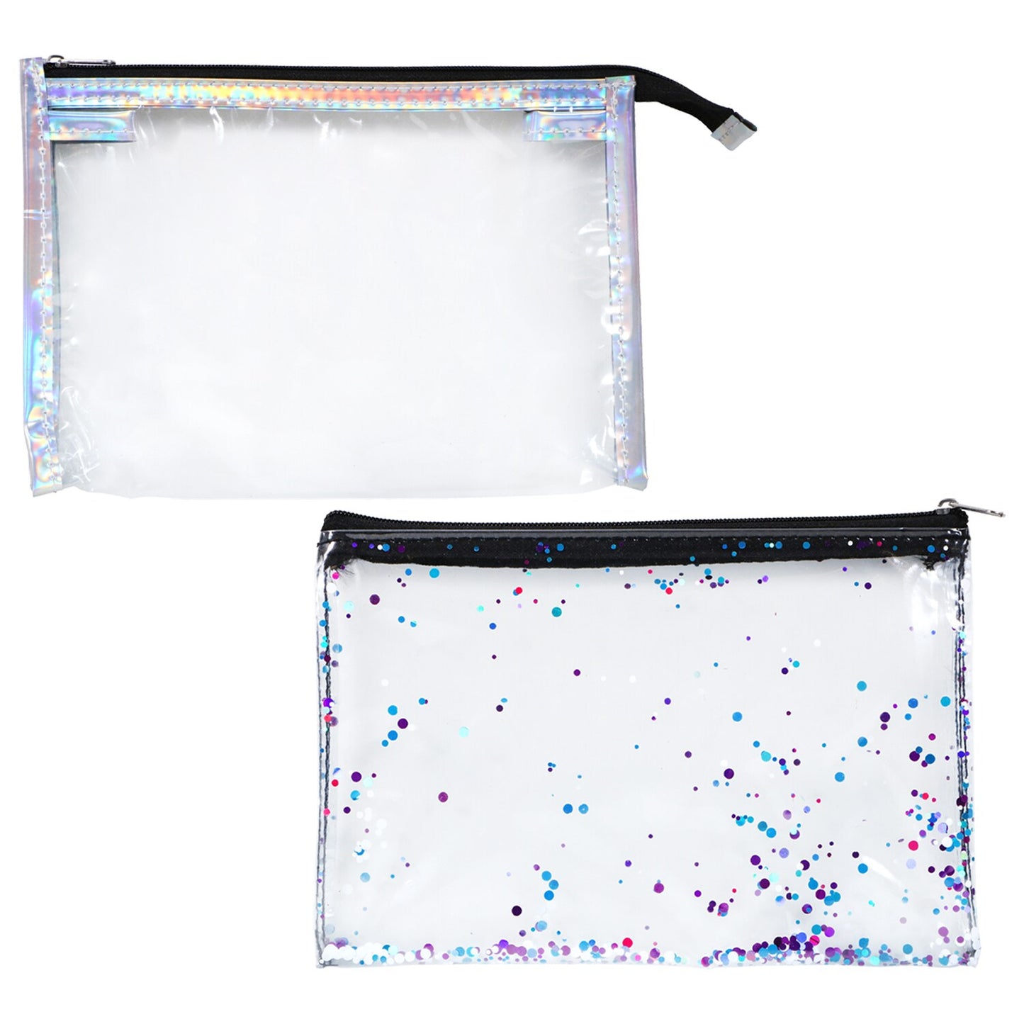 Plastic Fashion Cosmetic Bags, 8x6-in. (Pack of 48)