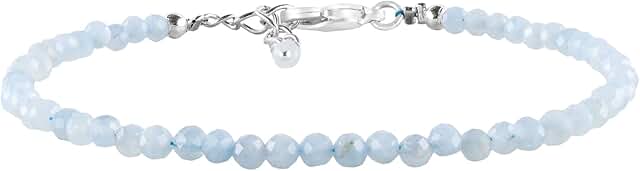 Handmade Natural Gemstone Bead Crystal Bracelet for Women