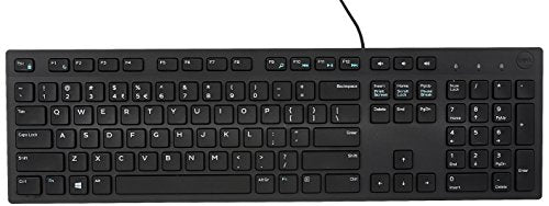 Wired black keyboard KB216