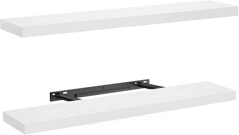 Large 32-inch Wall Shelves for Home Decor and Storage