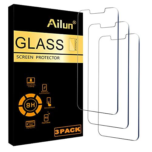 3-pack tempered glass screen protectors for iPhone 14 Plus and 13 Pro Max
