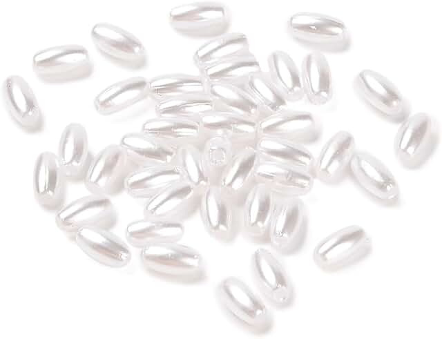 5000pcs 4mm White Faux Pearl Beads for Jewelry and Crafts