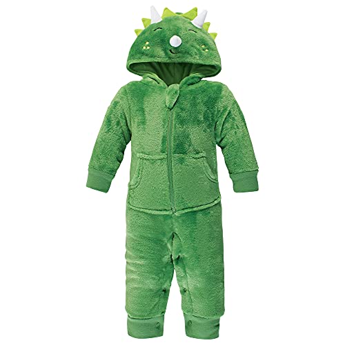 Uni   Plush Jumpsuits, Dinosaur, 0-3 Months