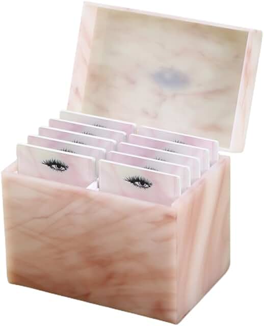 10-Layer Acrylic Eyelash Storage Box with 10 Pallets