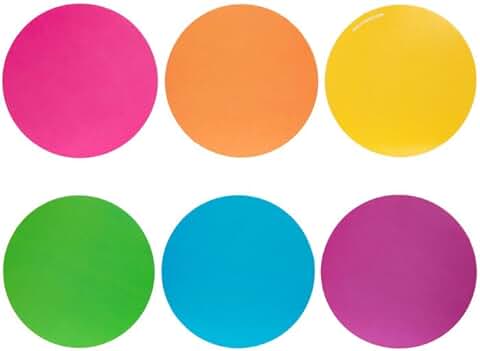 Colorful Circles Mini Paper Cutouts, 36 Pieces
