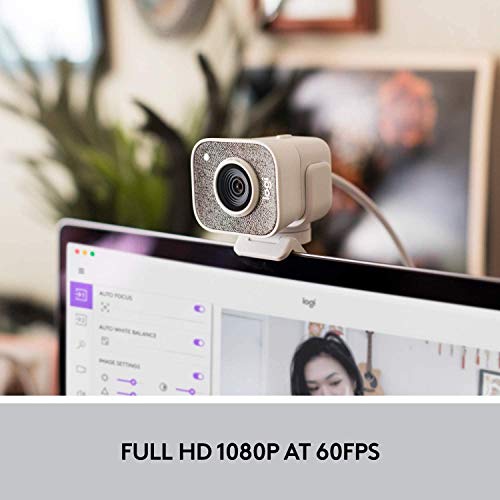StreamCam - White - 1080P HD 60fps Streaming Webcam (Renewed)