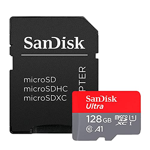 Ultra 128GB UHS-I Class 10 MicroSDXC Memory Card Up to 80mb/s SDSQUNC-128G with Adapter