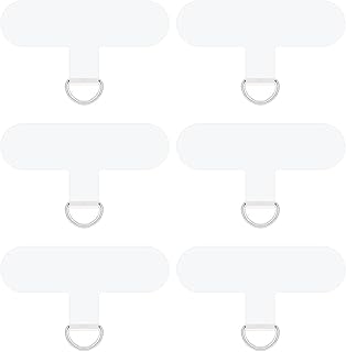 Six Phone Tether Tabs with D Ring Safety Attachments