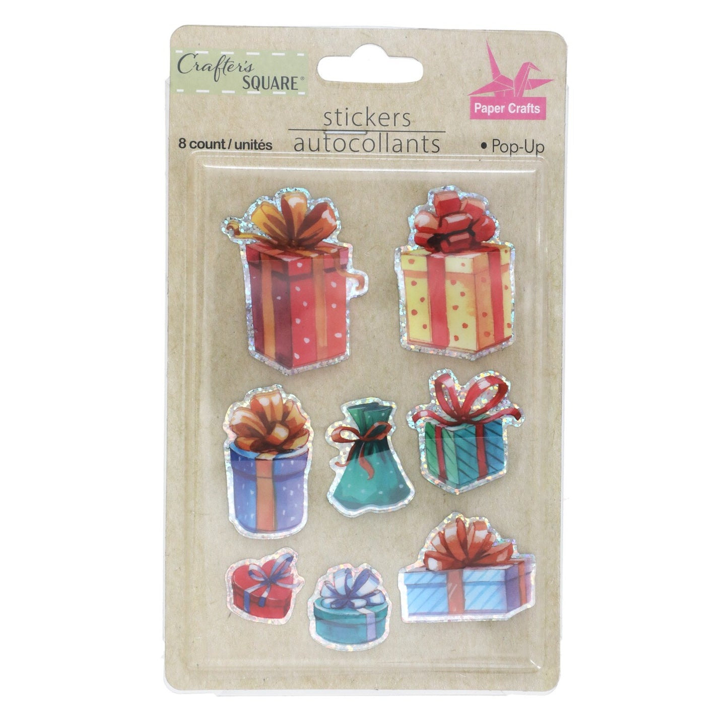 Crafter's Square Novelty Pop-Up Stickers, 4x6-in. Sheets (Pack of 24)