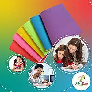 Kids' blank and lined notebooks, 12-pack, bright colors