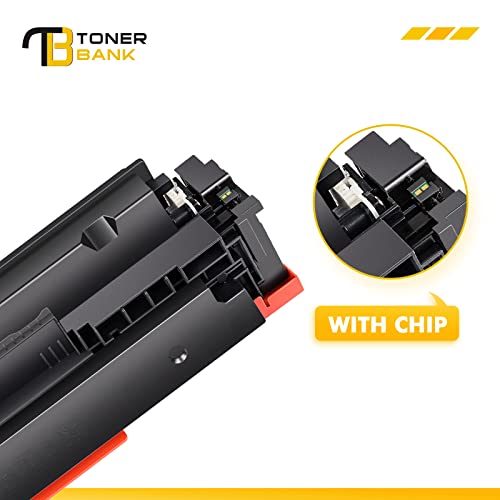 (with Chip) Compatible 414A 414X  Cartridge Replacement for HP 414X 414A W2020X Color Laserjet Pro MFP M479fdw M454dw M454dn M479fdn Printer Ink (Black Cyan Magenta Yellow, 4-Pack)