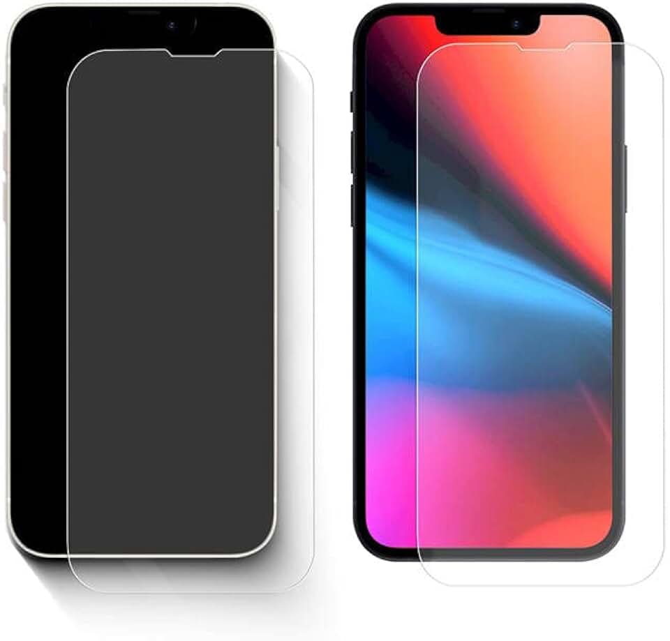 Two tempered glass screen protectors for iPhone 13 models