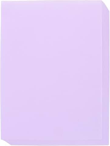 100 Light Purple Construction Sheets for Crafts and Printing