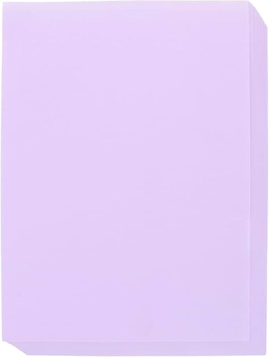 100 Light Purple Construction Sheets for Crafts and Printing