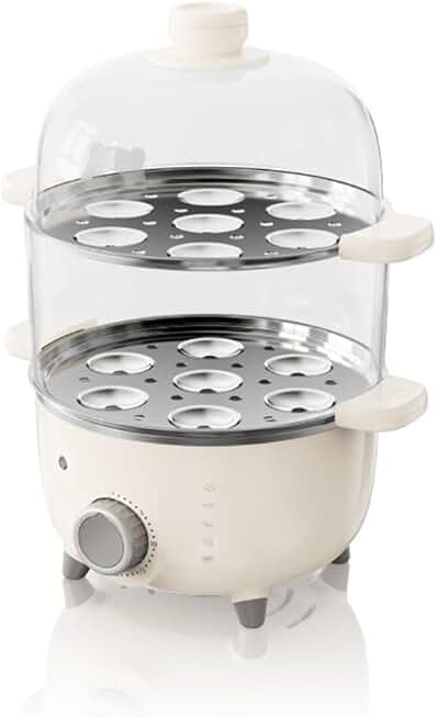 Stainless Steel Egg Cooker with Timer