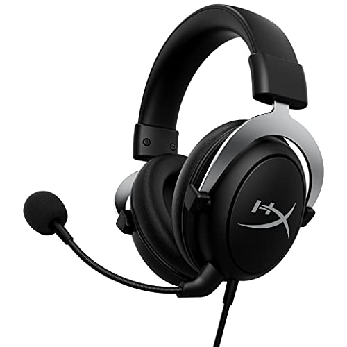 CloudX, Official Xbox Licensed Gaming Headset, Compatible with Xbox One and Xbox Series X|S, Memory Foam Ear Cushions, Detachable Noise-Cancelling Mic, in-line Audio Controls, Silver