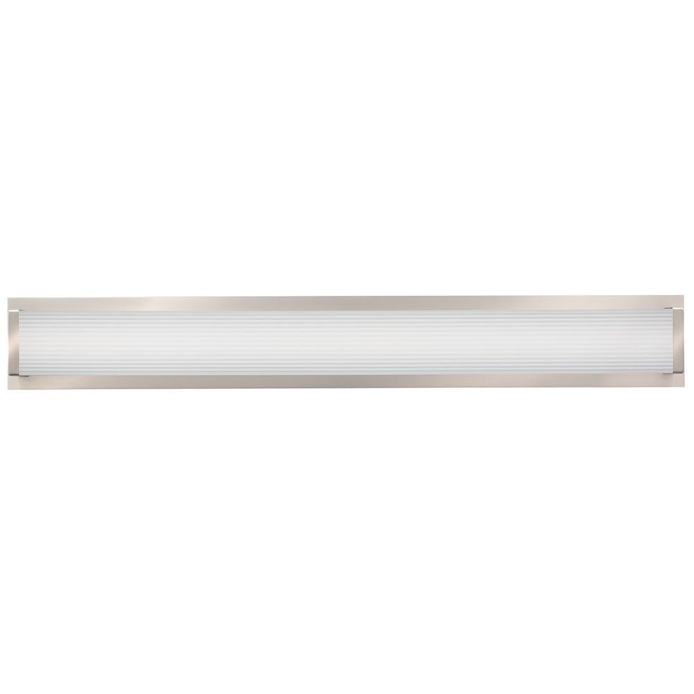 Traditional Square 3K LED Vanity Light, 3-Foot, Brushed Nickel