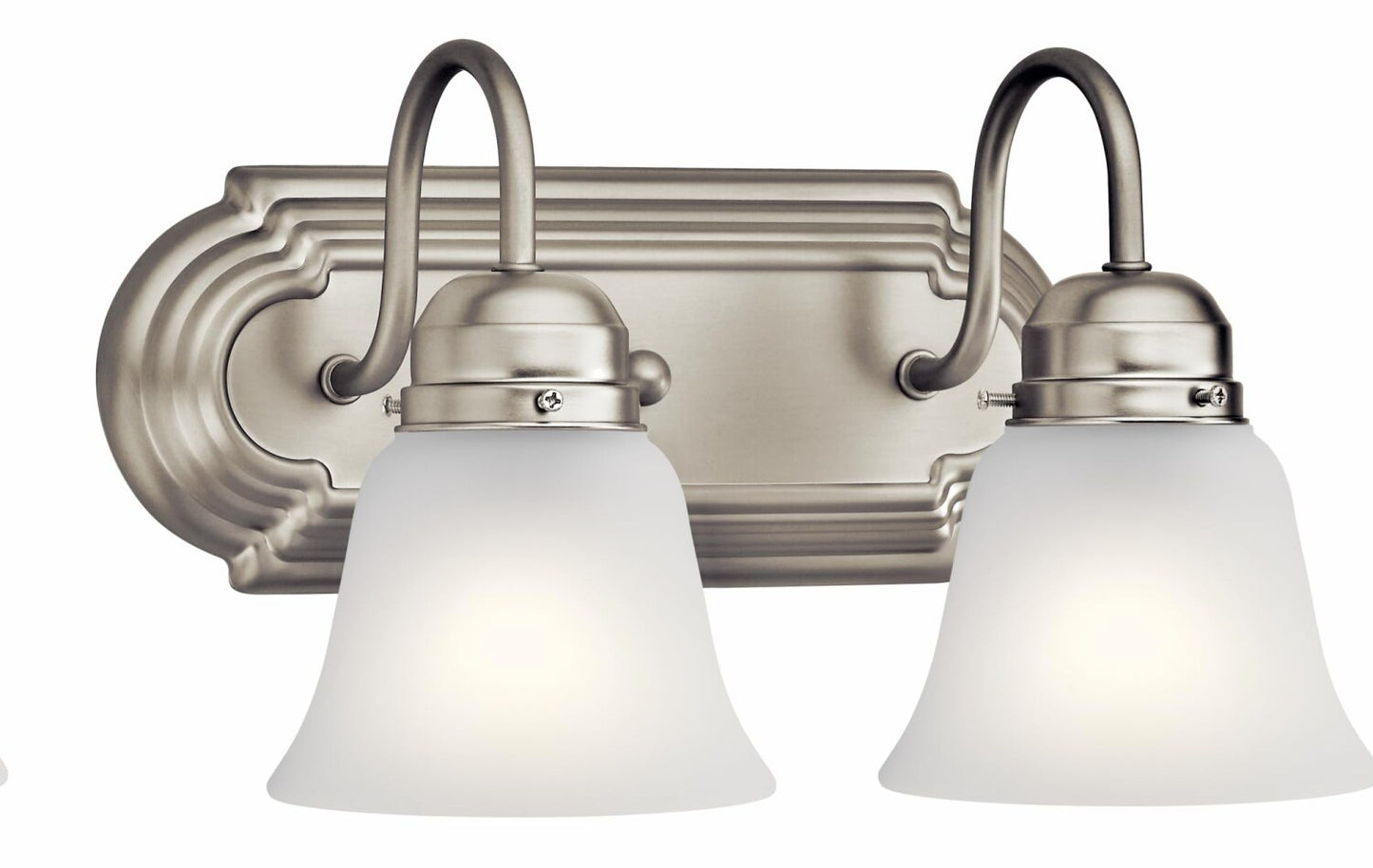 12.25" 2-Light Vanity Bath Light Brushed Nickel