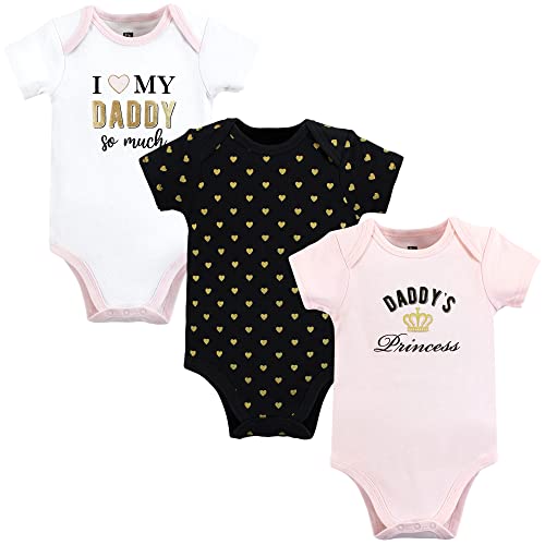 Uni   Cotton Bodysuits Love Daddys Princess, 3-6 Months