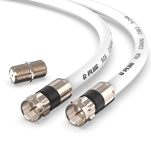 6FT RG6 Coaxial Cable Connectors Set for Internet and TV