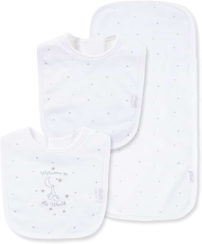 Baby Clothes Set with Bibs and Burp Cloth