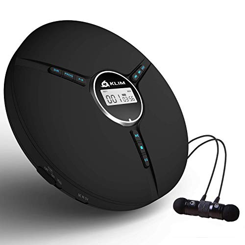 Discman Portable CD Player with a Built-in Battery - New 2022 Version + Ideal Car CD Player with Earphones + Compatible CD-R, CD-RW, MP3. Compact Mini CD Players Personal CD Walkman - Black