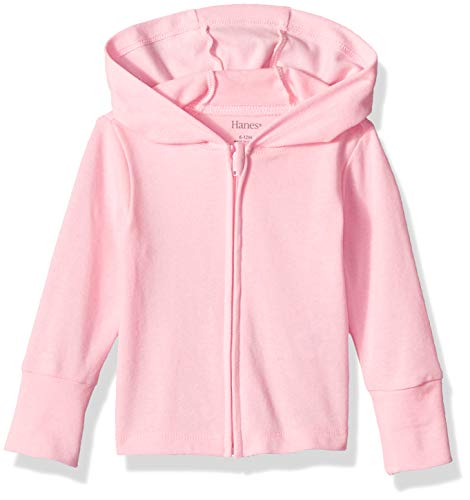 baby girls Ultimate Zippin Knit Hoodie Hooded Sweatshirt, Pink, 6-12 Months US