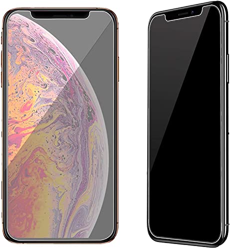 Privacy Screen Protector Compatible with iPhone 11 Pro Max/iPhone Xs Max 6.5 Inch 2 Pack Anti Spy Private Case Friendly Tempered Glass [Black]