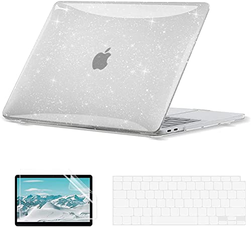Glitter Hard Case for MacBook Air 13 inch with Keyboard and Screen Protector