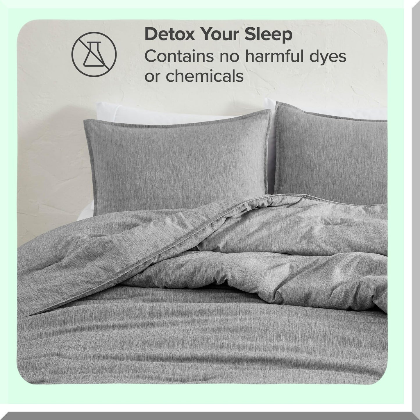 UltraSoft Down Alternative Comforter Set - Twin/Twin XL - Premium 1800 Series - All Season Warmth - Heathered Charcoal - Twin XL Comforter Set