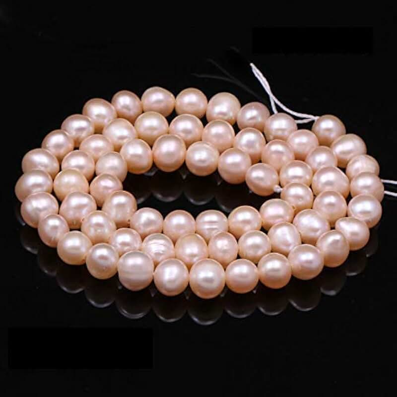 Freshwater Pink Pearl Beads, 7-8mm, 2 Strands