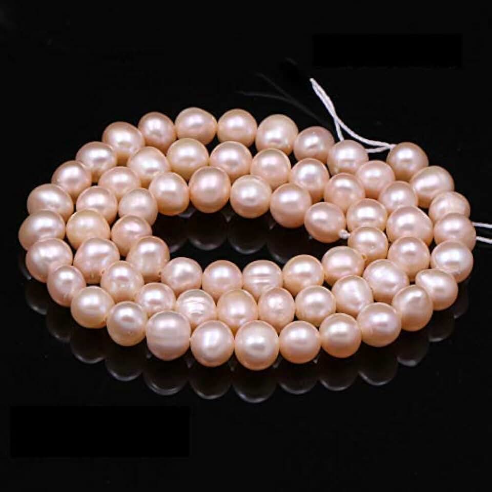 Freshwater Pink Pearl Beads, 7-8mm, 2 Strands