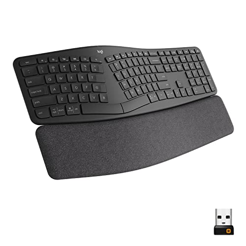 ERGO K860 wireless ergonomic split keyboard with wrist rest