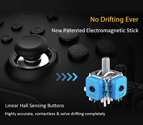 (No Stick Drift) KingKong 2 Pro Wireless Controller for Nintendo Switch, First Bluetooth Controller with Hall Effect Sensing Joystick, No Deadzone, Auto Pilot Gaming, Motion Sense[New Patent]