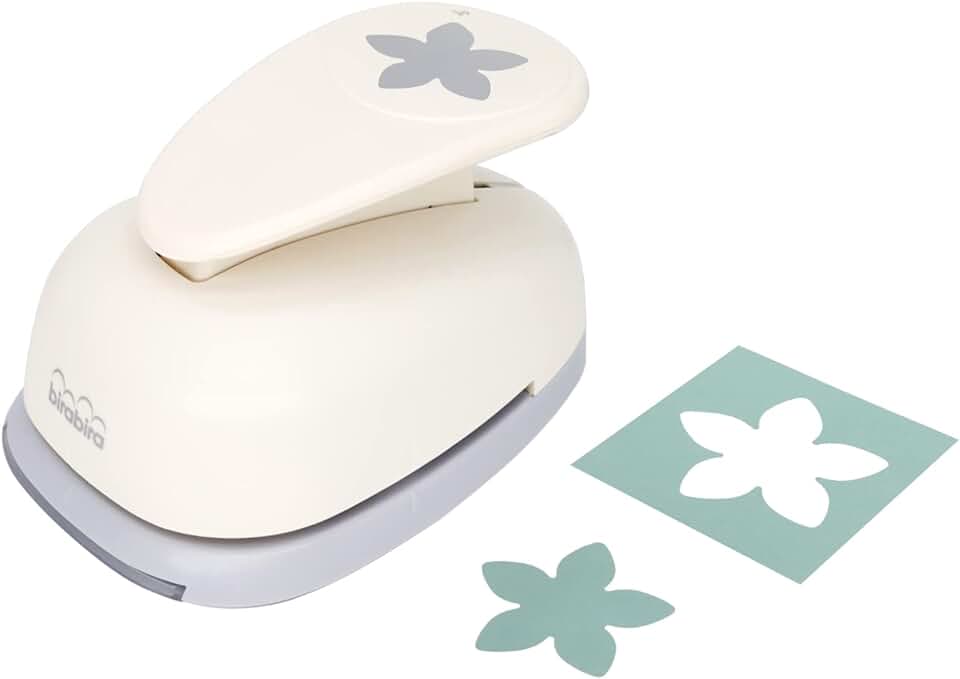 3-Inch Petal Shape Lever Action Craft Punch for Paper Crafting