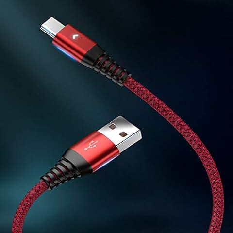 3-Pack Nylon Braided USB Type C Charging Cables