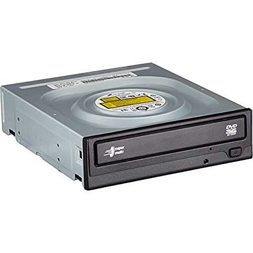 '-LG GH24 Internal DVD Drive, DVD-RW CD-RW ROM Rewriter for Laptop/Desktop PC, Windows 10 Compatible, M-Disc Support, 24x Write Speed (Bare Drive) - Black