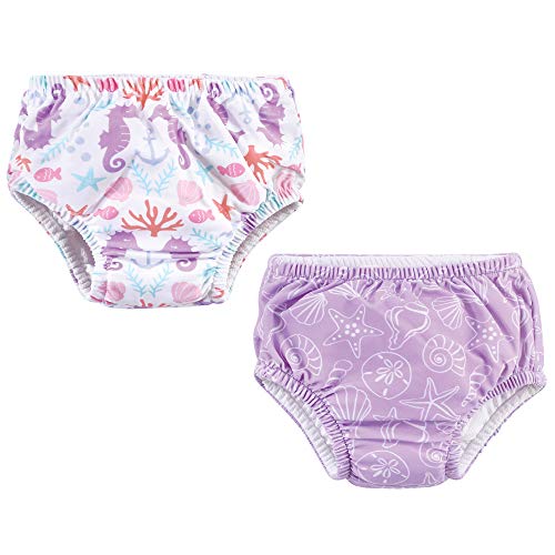 Unisex  Swim Diapers, Sea Shells, 0-6 Months