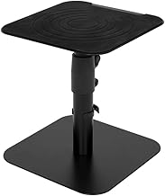 Pair of Adjustable Desktop Speaker Stands with Cable Management