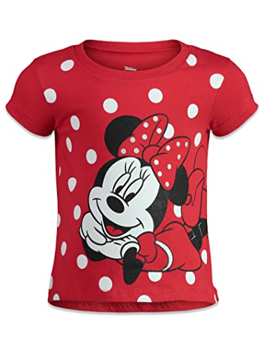 Mickey Mouse Minnie Mouse Infant Baby Girls 4 Pack Graphic T-Shirts 12 Months